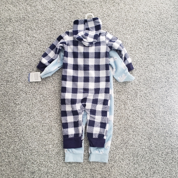 Hudson Baby 2 Hooded Fleece jumpsuits, 24 months - Picture 2 of 10